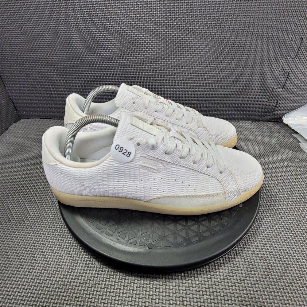 Mens Sz 9.5 White Puma Match Athletic Sneakers